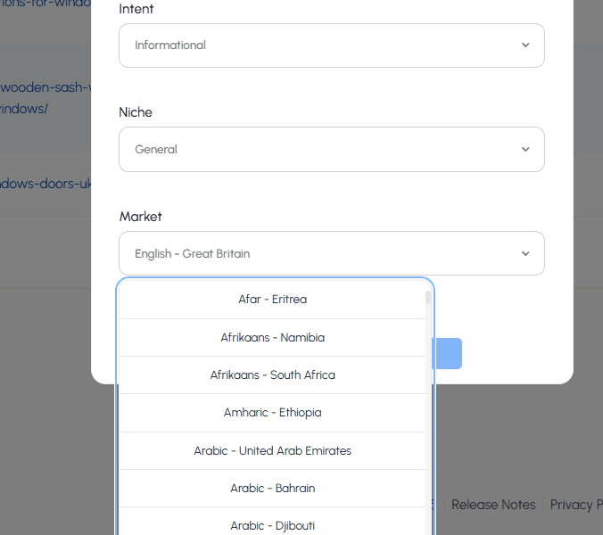 Choose Target Market