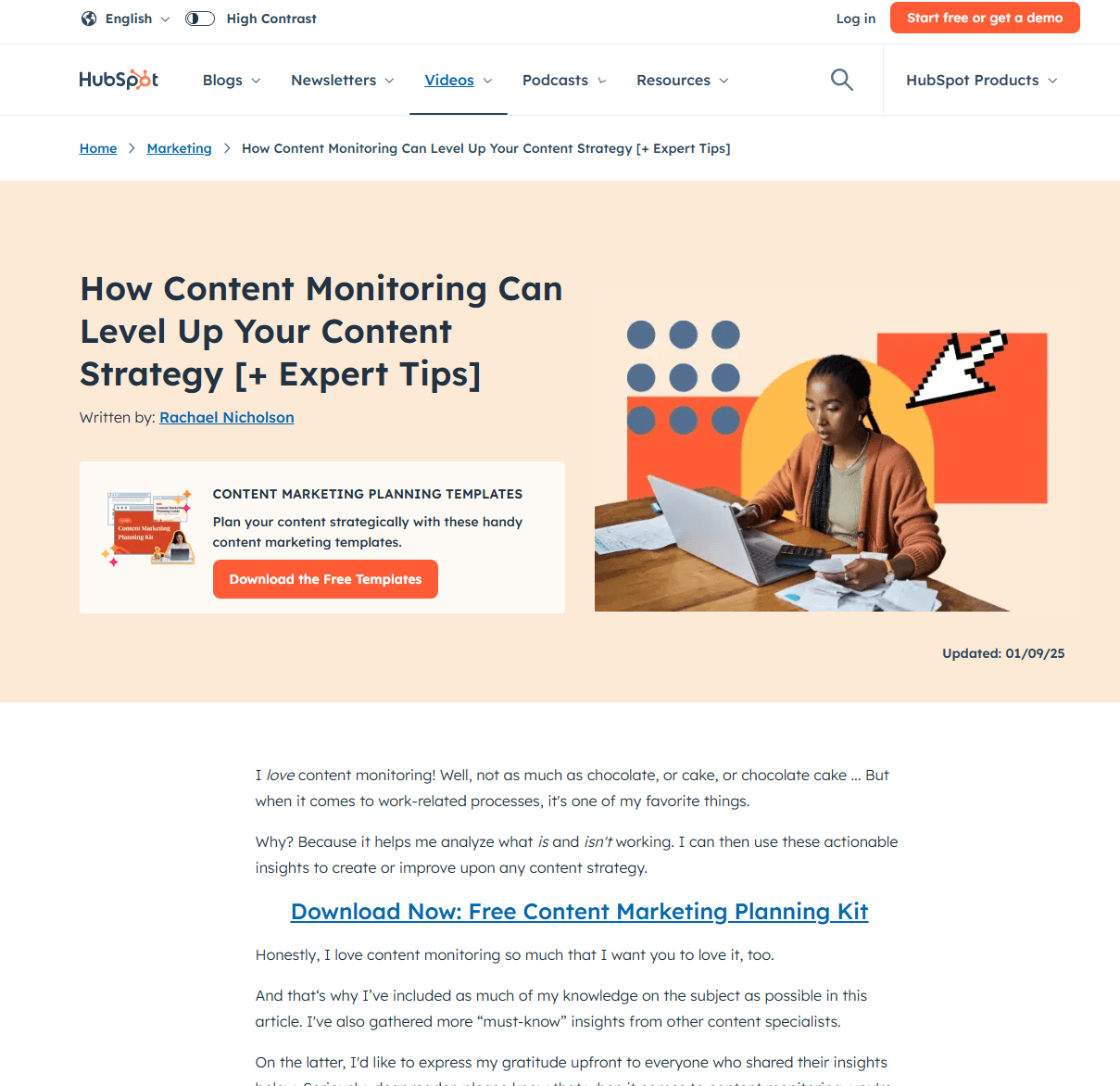 HubSpot article featuring SEO Stack